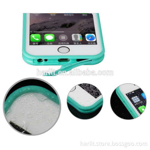 2016 Hot Sell For iPhone 6s Waterproof Case Multi Color Soft TPU Case Protective TPU Case Water Proof For iPhone 6s Green Color